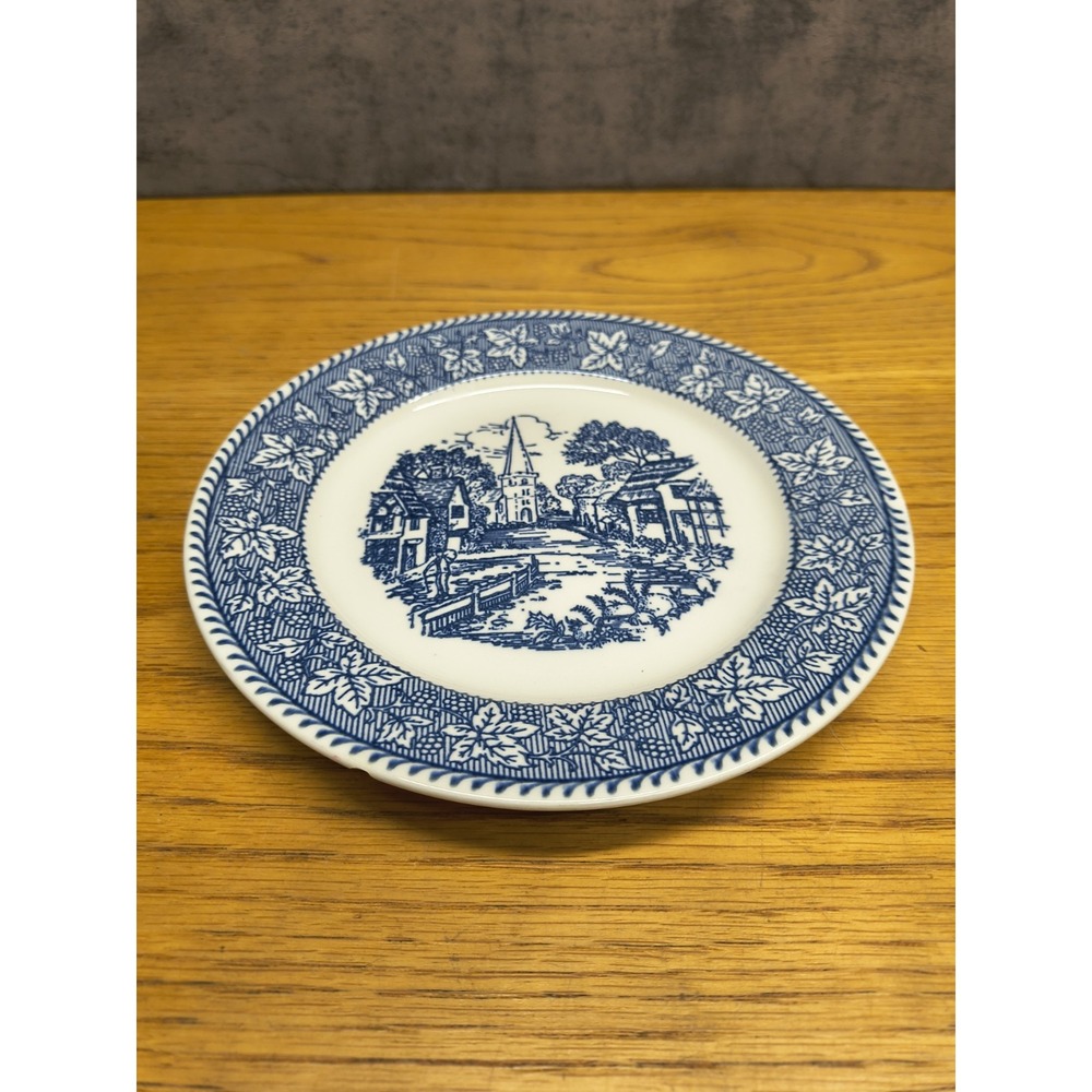Vintage Homer Laughlin‎ Shakespeare Country Blue Dessert/Salad  Plate
